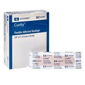 Adhesive Strip Curity™ 3/4 X 3 Inch Fabric Rectangle Sterile 50/box