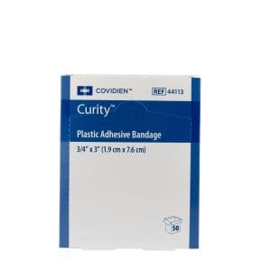 Adhesive Strip Curity™ 3/4 X 3 Inch Plastic Rectangle Sterile 50/box