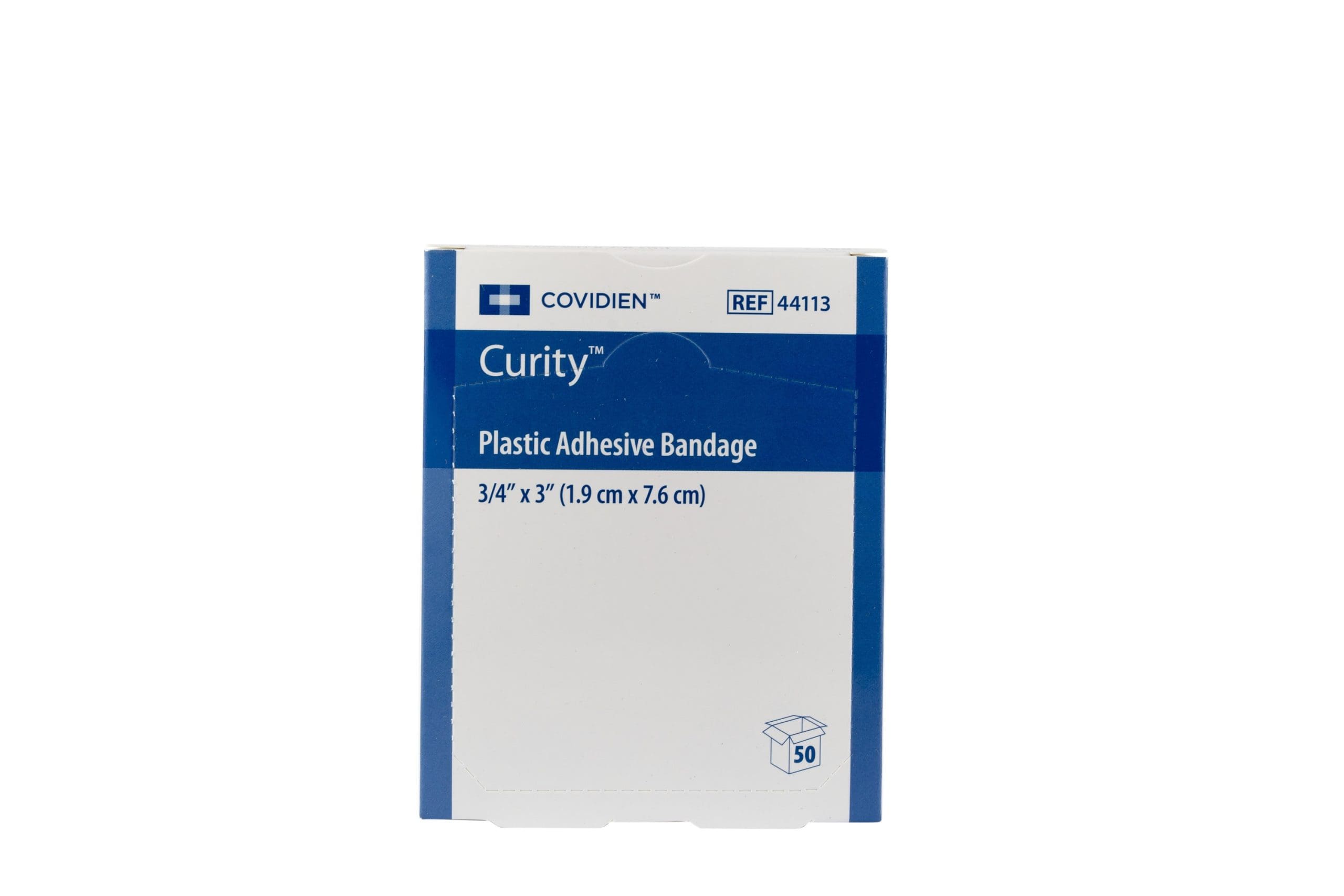 Adhesive Strip Curity™ 3/4 X 3 Inch Plastic Rectangle Sterile 50/box