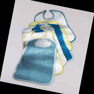 Merit White Terry Clothing Protector 18" X 34" Hook & Loop 12/Dozen