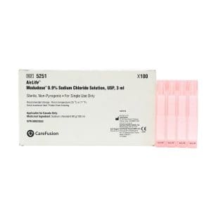 AirLife®  Modudose Unit Dose Saline 0.9% 3ml Vial 100/box