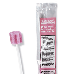 Toothette® Disposable Untreated Oral Swab 250ea/Box