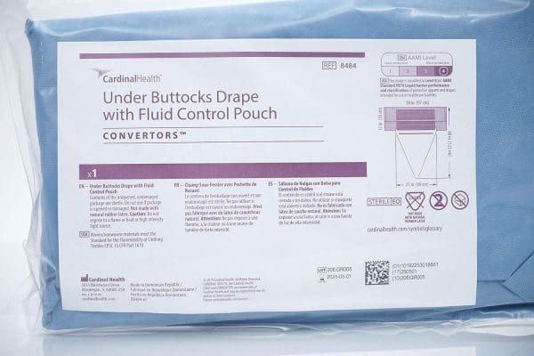 Cardinal Health Under-buttocks Drape Sheet w/Fluid Pouch, Reinforcement 20/Case