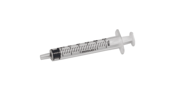 Standard Hypodermic Syringes with Needle, 100 Each per Box