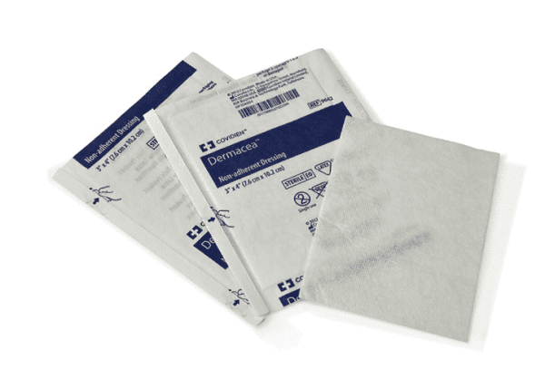 Dermacea™ Sterile Non-Adherent Dressings 3" X 4", 1s in Peel-Back Package, 100/Box