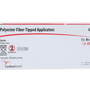 Cardinal Health Sterile Polyester Fiber-Tipped Applicators, 100/Box Individually Wrapped 6" Swabs