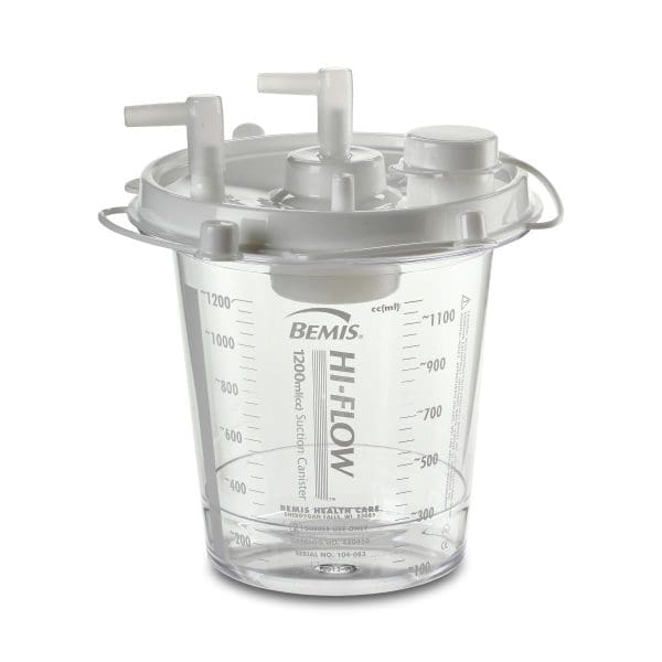 Rigid Suction Canister Hi-Flow™ 1200 mL Pour Lid *EACH*