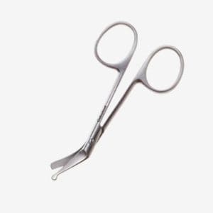 Coloplast®Ostomy Scissors 4" Finger Ring Handle Curved Blunt Tip *Each*