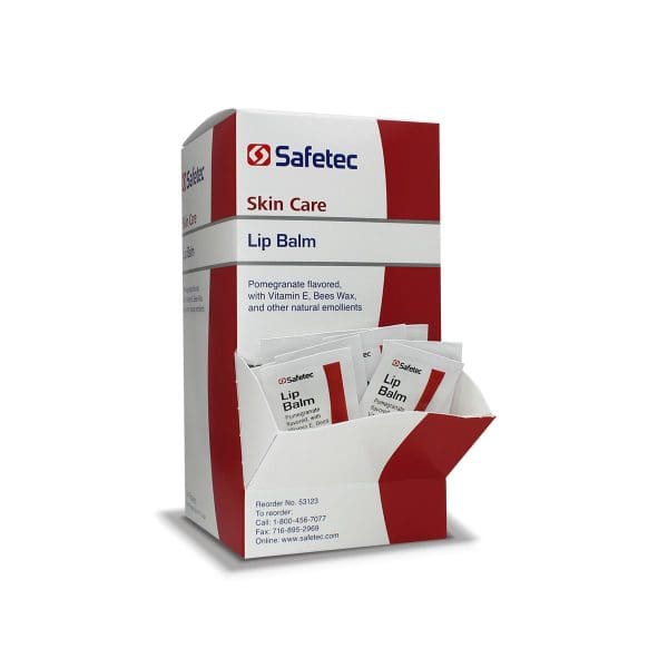 Safetec Lip Balm 0.5 G Individual Packet 144/Box