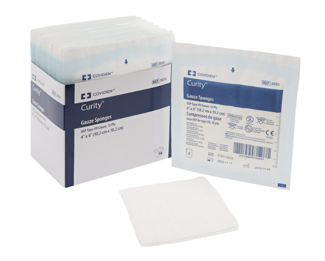 Cardinal Curity Sterile Gauze Sponge
